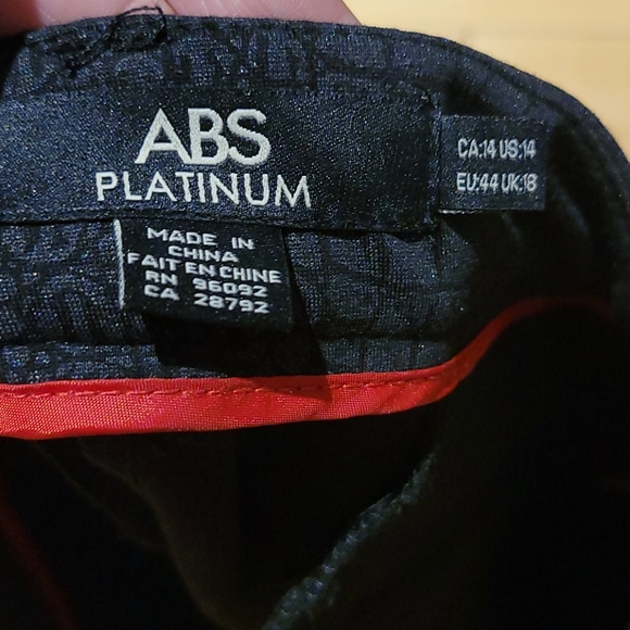 ABS Platinum Snakeskin Skinny pants size 14 - Picture 6 of 7